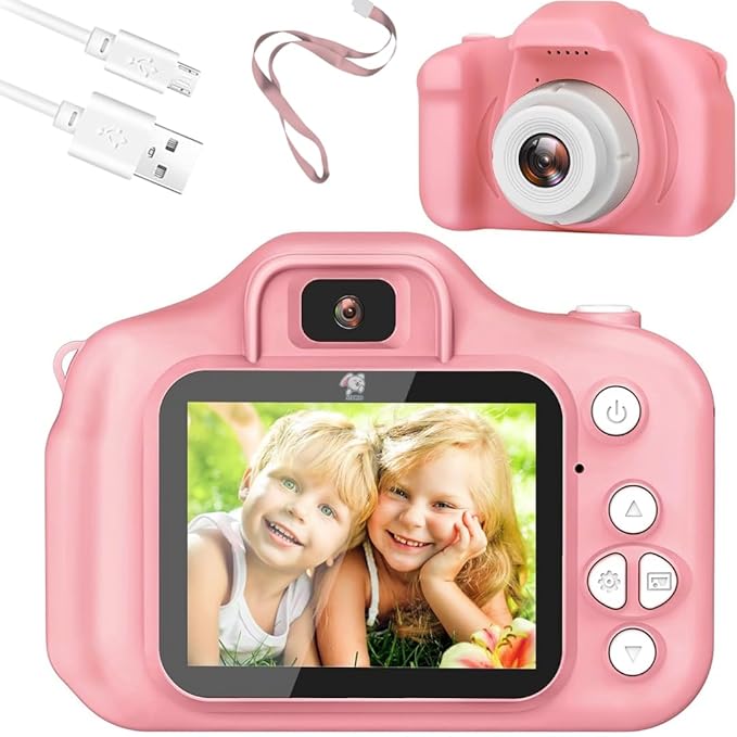 Storio Kids Digital Camera Toy 3.0MP 1080P HD Video Camera with 2-Inch Screen | USB Rechargeable Mini Camera | Educational Toy & Birthday Gift for Boys & Girls Age 3–12 | Supports 32GB SD Card