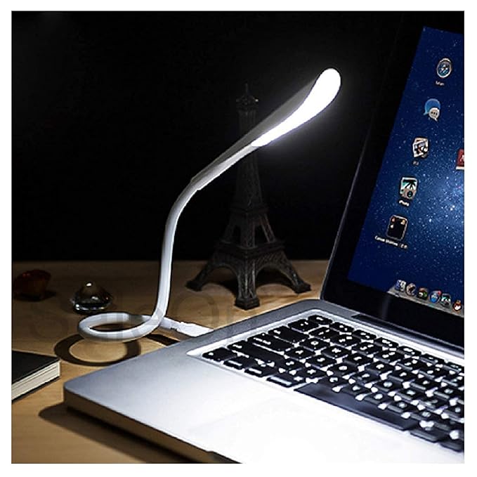 SWAPKART Portable Flexible Adjustable Eye Protection USB LED Desk Light Table Lamp for Reading, Working on PC, Laptop, Power Bank, Bedroom