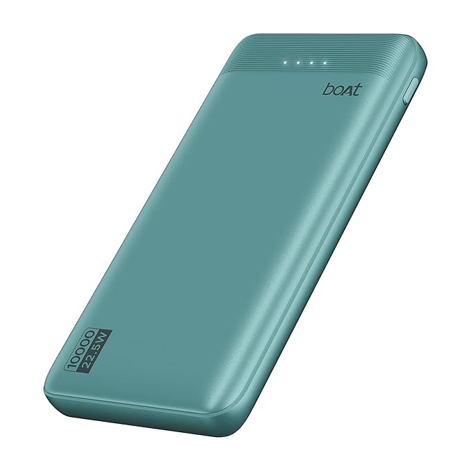 10000mAh Power Bank with 22.5W Fast Charging, 3X Output Ports, Supports Android, iPhone, Tablets, Earbuds (Cerulean Blue)