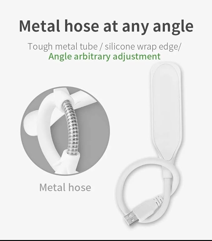 SWAPKART Portable Flexible Adjustable Eye Protection USB LED Desk Light Table Lamp for Reading, Working on PC, Laptop, Power Bank, Bedroom