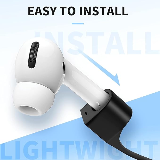 Sounce Anti-Lost Magnetic String Silicone Cable Strap for Apple Airpods 3rd Gen, Airpods 1 & 2, Airpods Pro Soft Neck Rope Cord