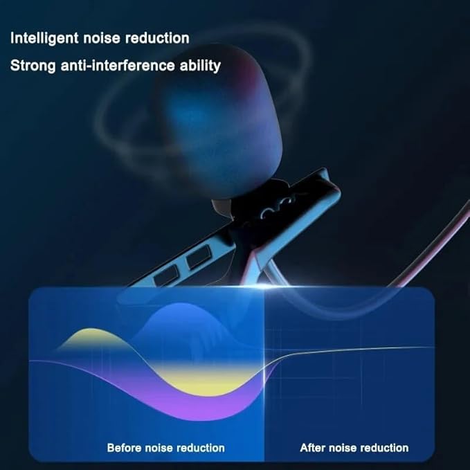 3.5mm Lapel Microphone for Video Recording | Collar Mic | Small Mic for Phone | Wired Mini Mike for Phone | Microphone for Recording